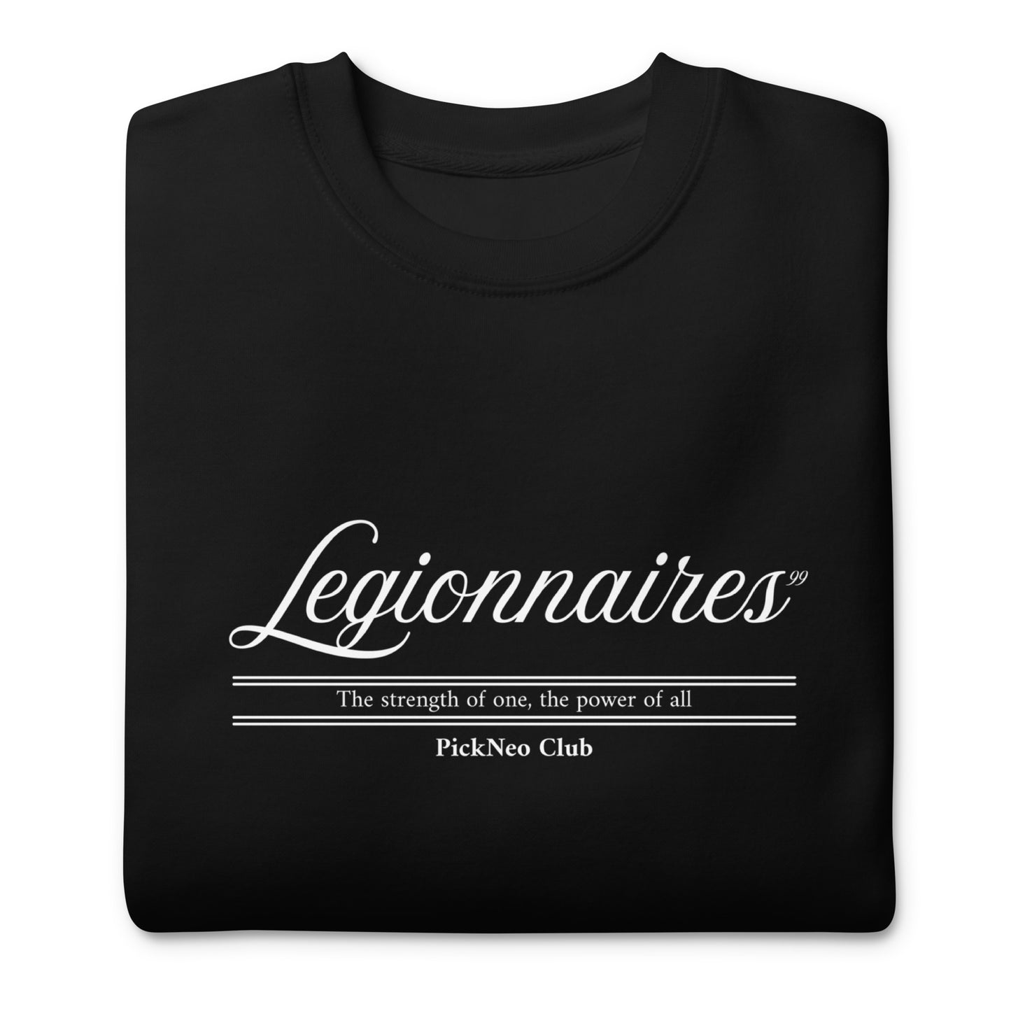 Sudadera Negra "LEGIONNARIES ELITE" (420g)