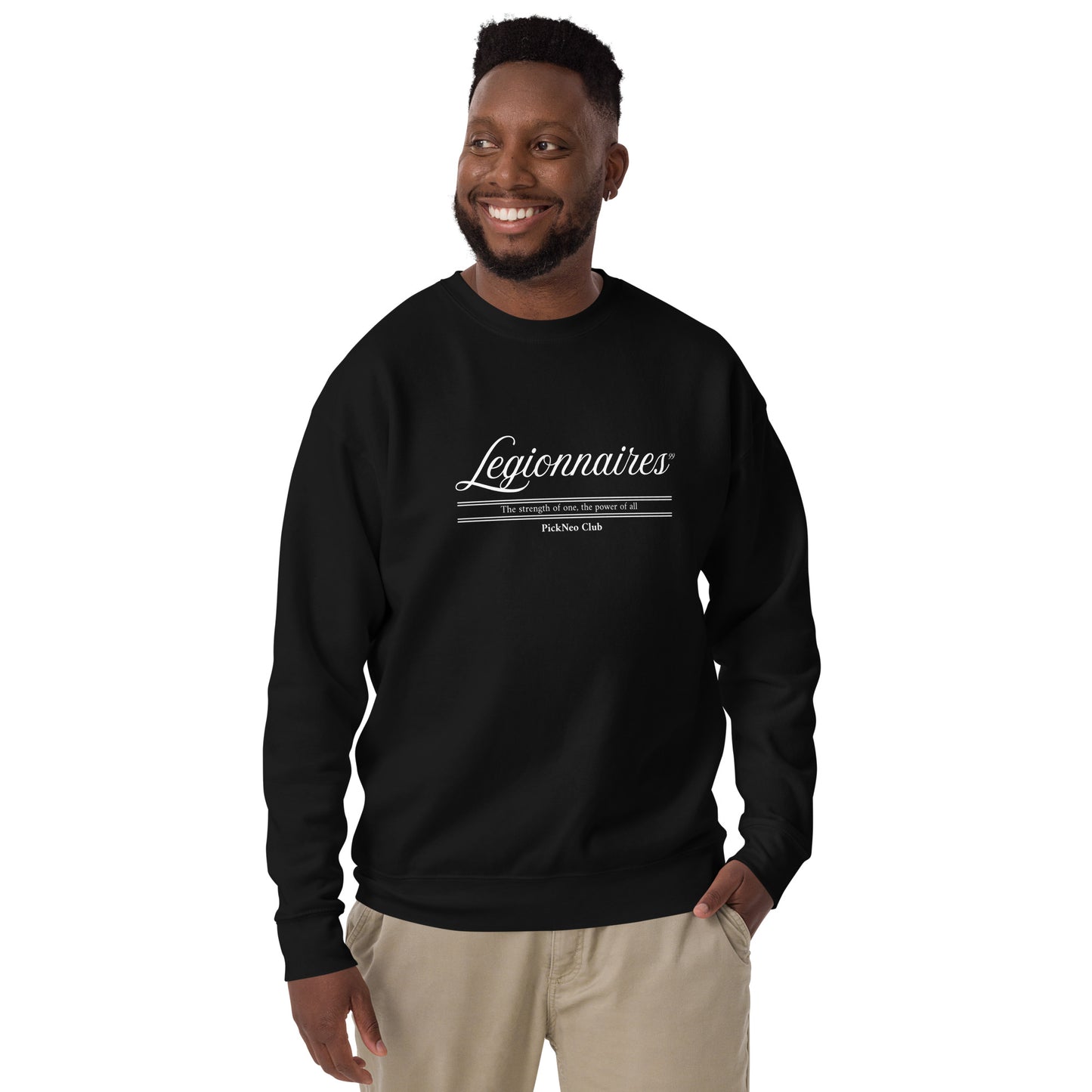 Sudadera Negra "LEGIONNARIES ELITE" (420g)