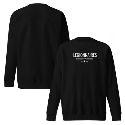 Sudadera Negra "LEGIONNARIES" (420g)
