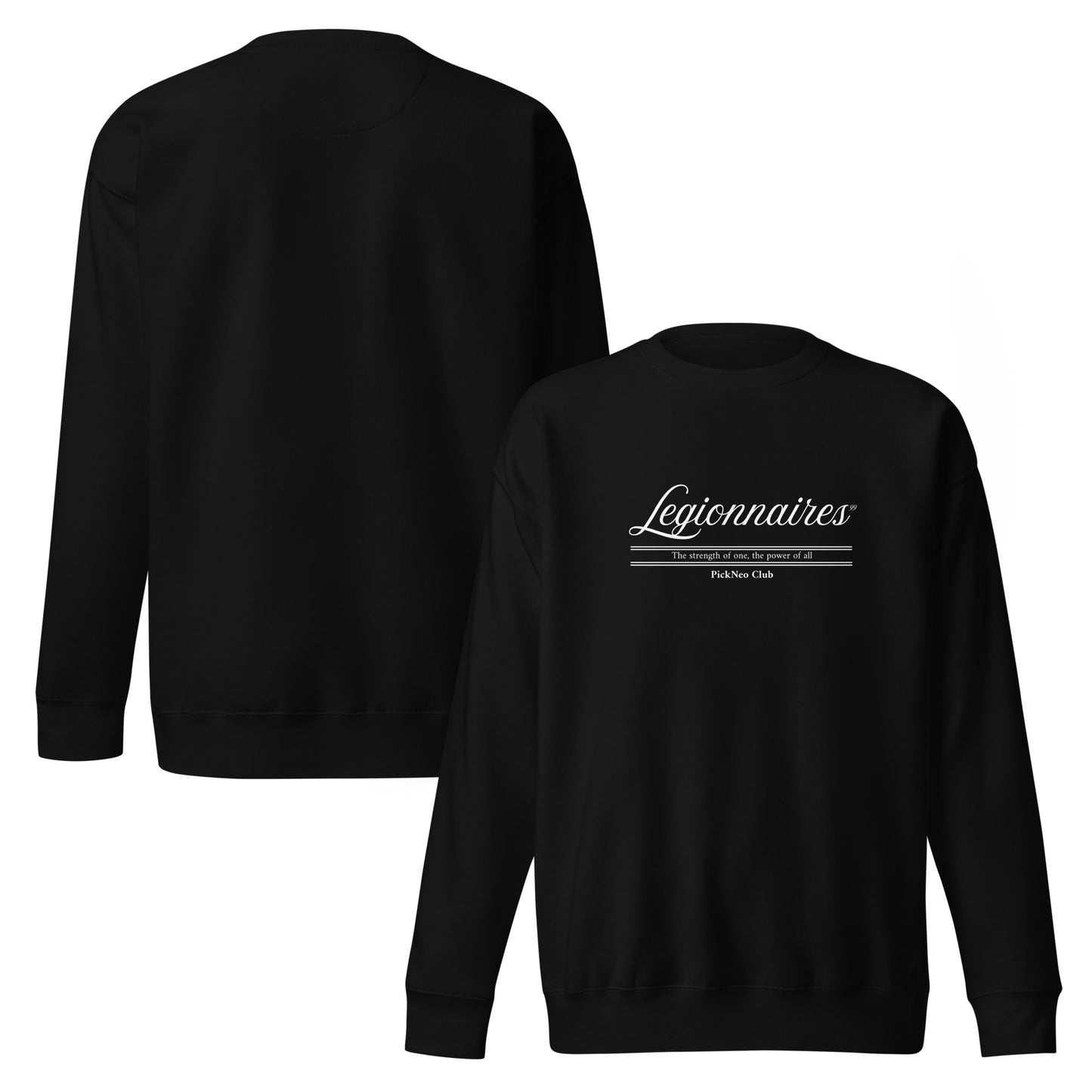 Sudadera Negra "LEGIONNARIES ELITE" (420g)