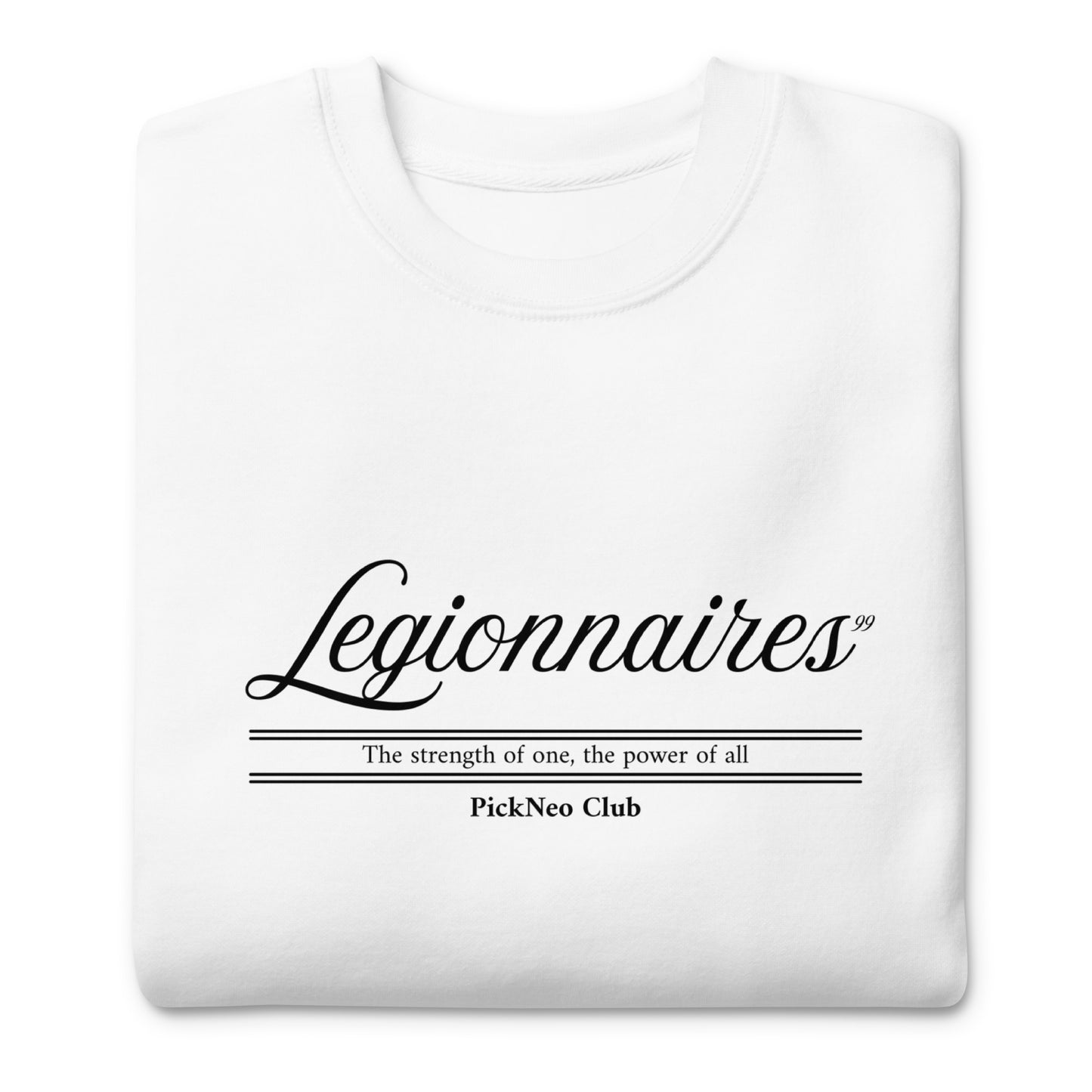 Sudadera Blanca "LEGIONNARIES ELITE" (420g)