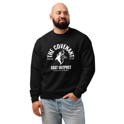 Sudadera Negra "THE COVENANT" (420g) Unisex