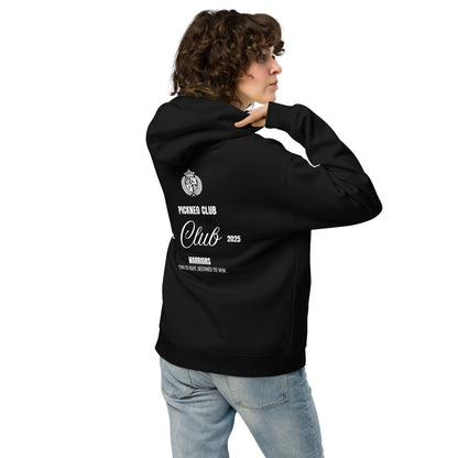 Hoodie Negro "WARRIORS" Unisex (420g)