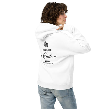 Hoodie Blanco "WARRIORS" Unisex (420g)