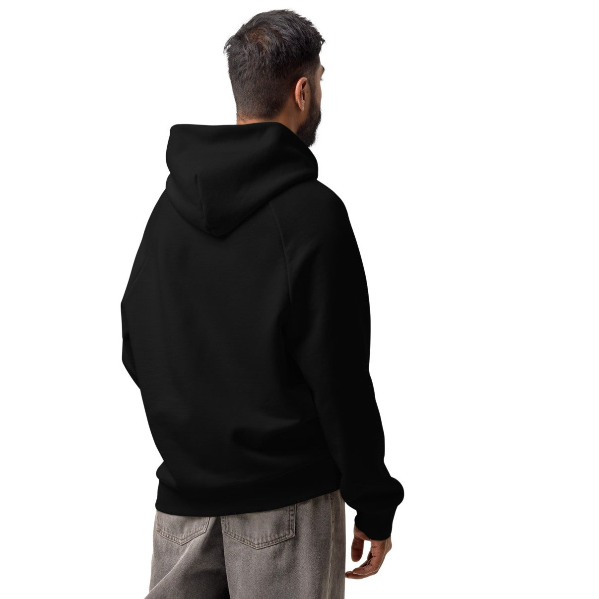 Hoodie Negro "WALKS ALONE" (420g)