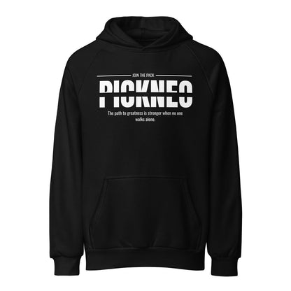 Hoodie Negro "WALKS ALONE" (420g)
