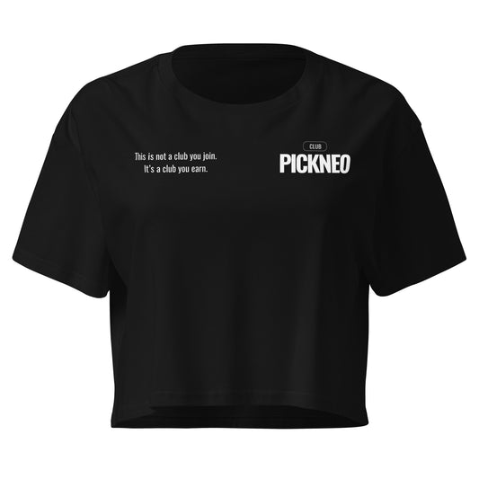 Crop Top Negro "CLUB" (165g)