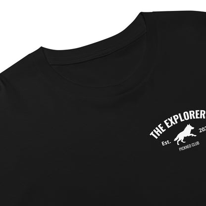 Crop Top Negro "EXPLORERS" (165g)