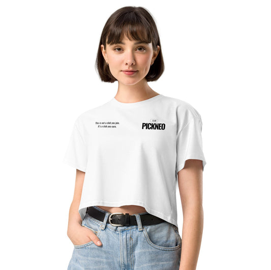 Crop Top Blanco "CLUB" (165g)