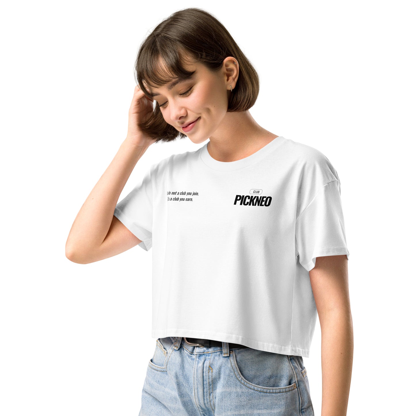 Crop Top Blanco "CLUB" (165g)