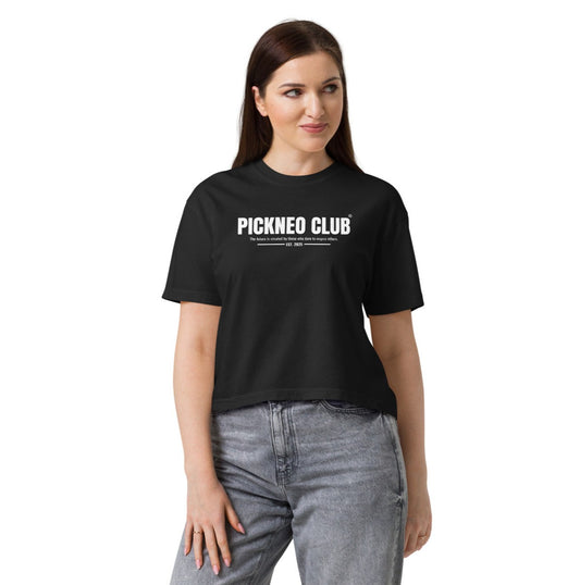 Crop Top Negro "CLUB" (165g)