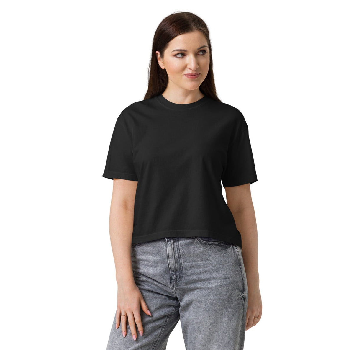 Boxy Fit Negra "WARRIORS" (320g)