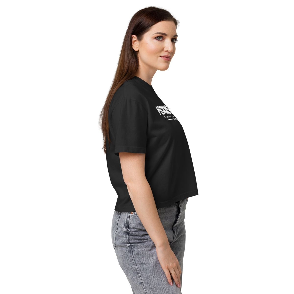 Crop Top Negro "CLUB" (165g)