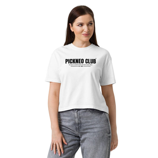 Crop Top Blanco "CLUB" (165g)