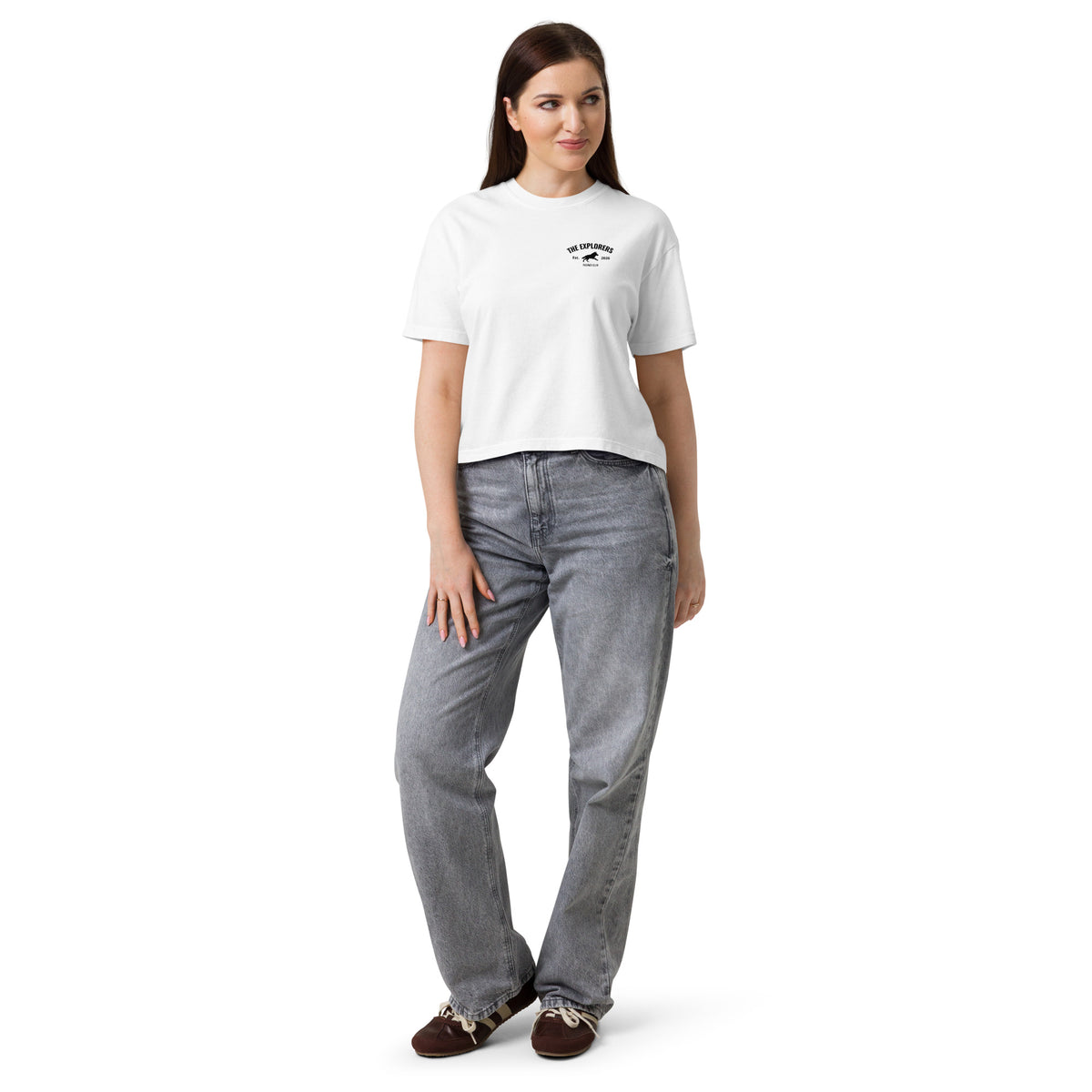 Boxy Fit Blanca "EXPLORERS" (320g)