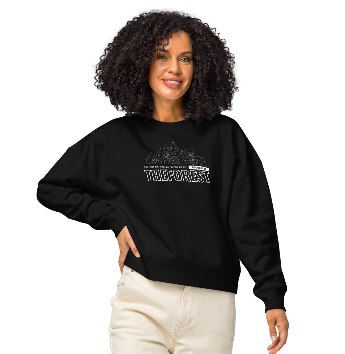 Sudadera Negra "FOREST" (420g)